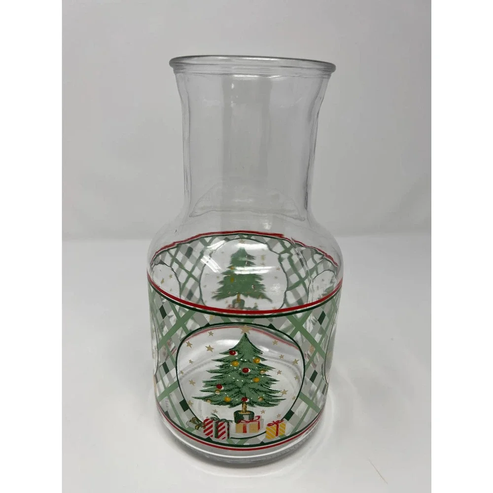 KIG Indonesia Christmas Tree Carafe Juice Pitcher 9